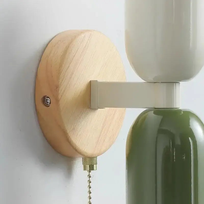 Nordic Wooden Wall Lamp