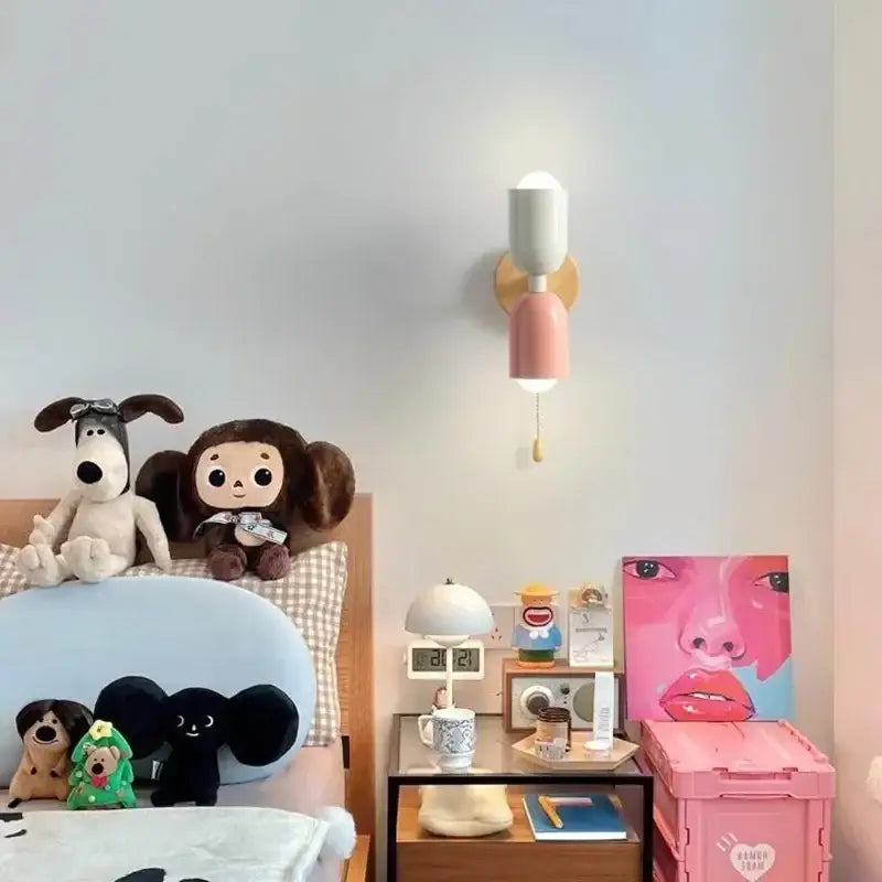 Nordic Wooden Wall Lamp