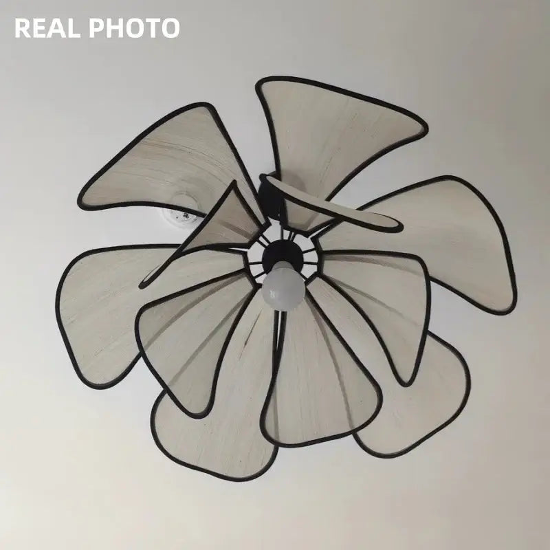 Abaca Fabric Petal Pendant