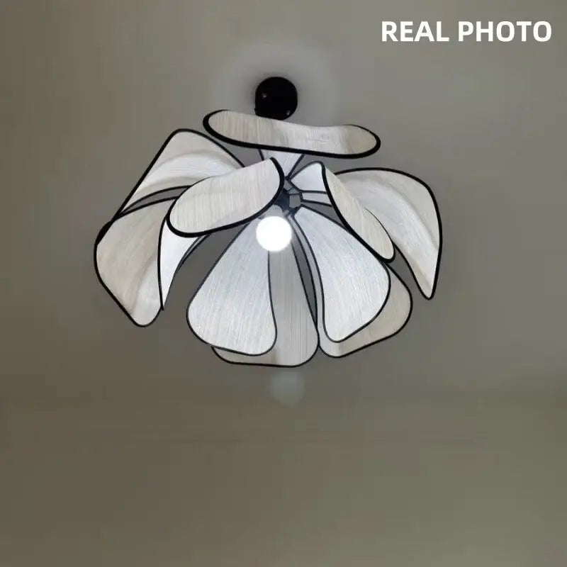Abaca Fabric Petal Pendant