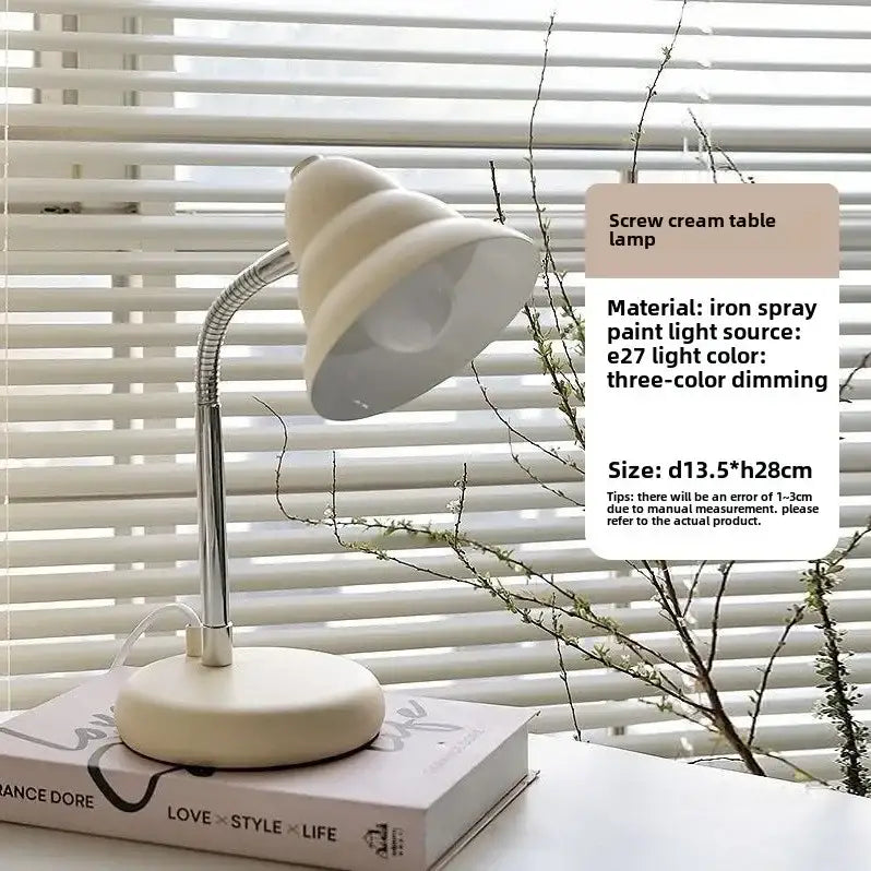 Cream Tricolor Desk Lamp