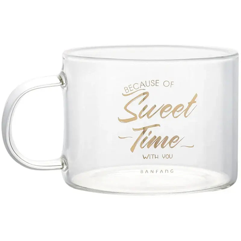 Glass Alphabet Juice Cup