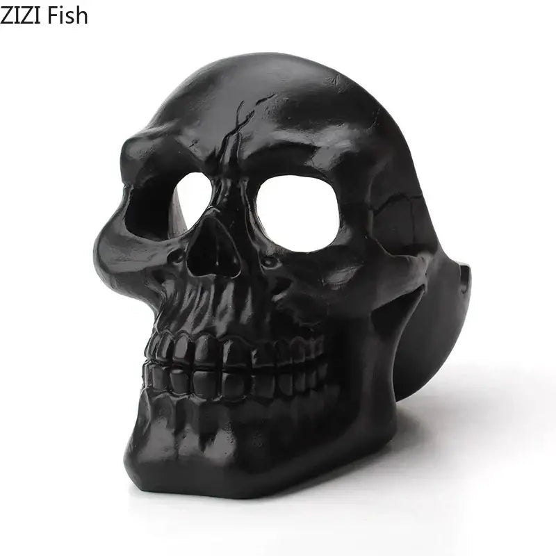 Resin Skull Ashtray Decor