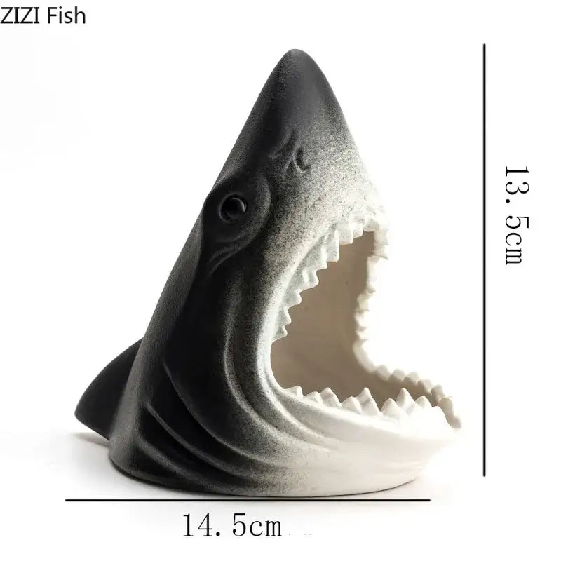 Ceramic Shark Storage Ashtray