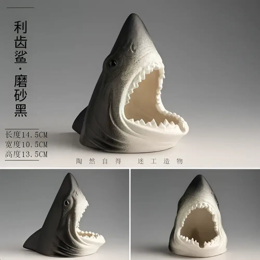 Ceramic Shark Storage Ashtray
