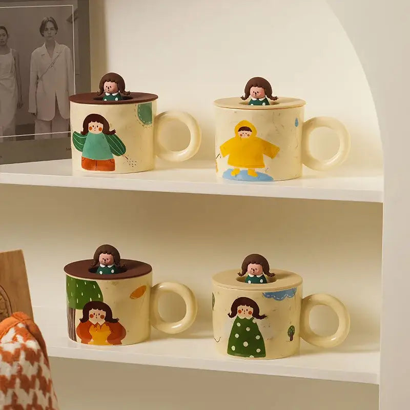 Ceramic Figurine Coffee Mug