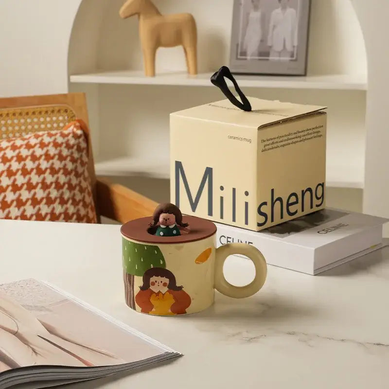 Ceramic Figurine Coffee Mug