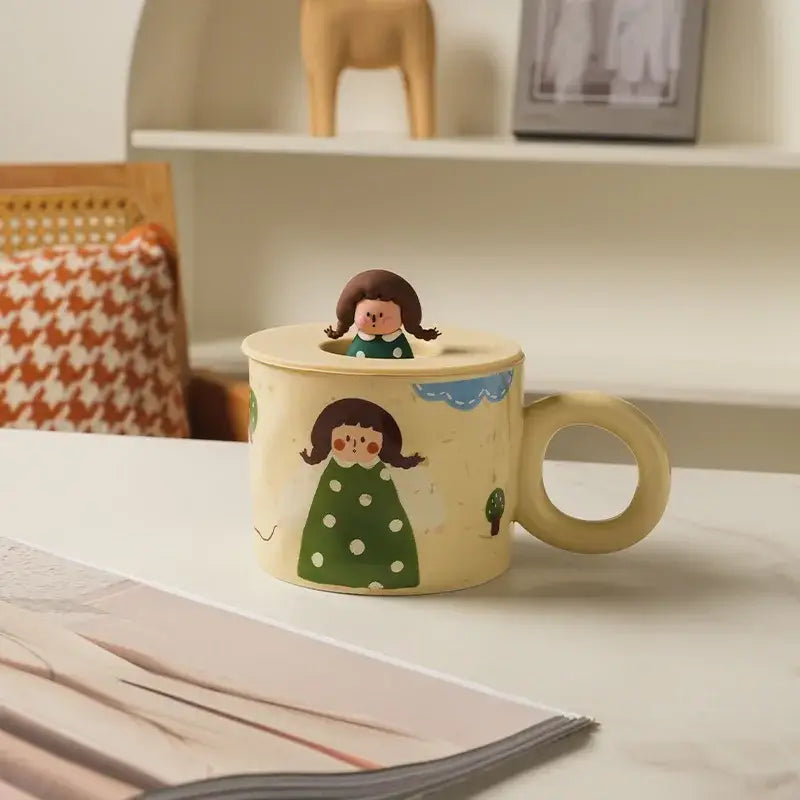 Ceramic Figurine Coffee Mug