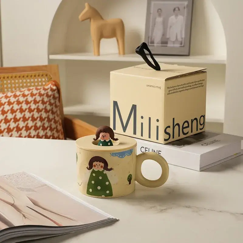 Ceramic Figurine Coffee Mug