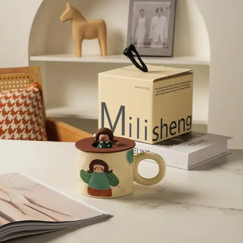 Ceramic Figurine Coffee Mug