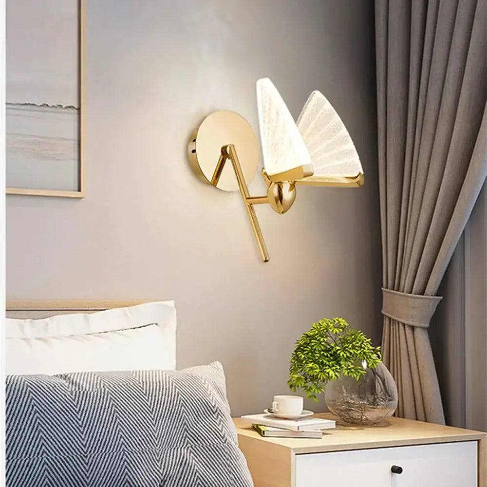 Butterfly Glass Wall Sconce