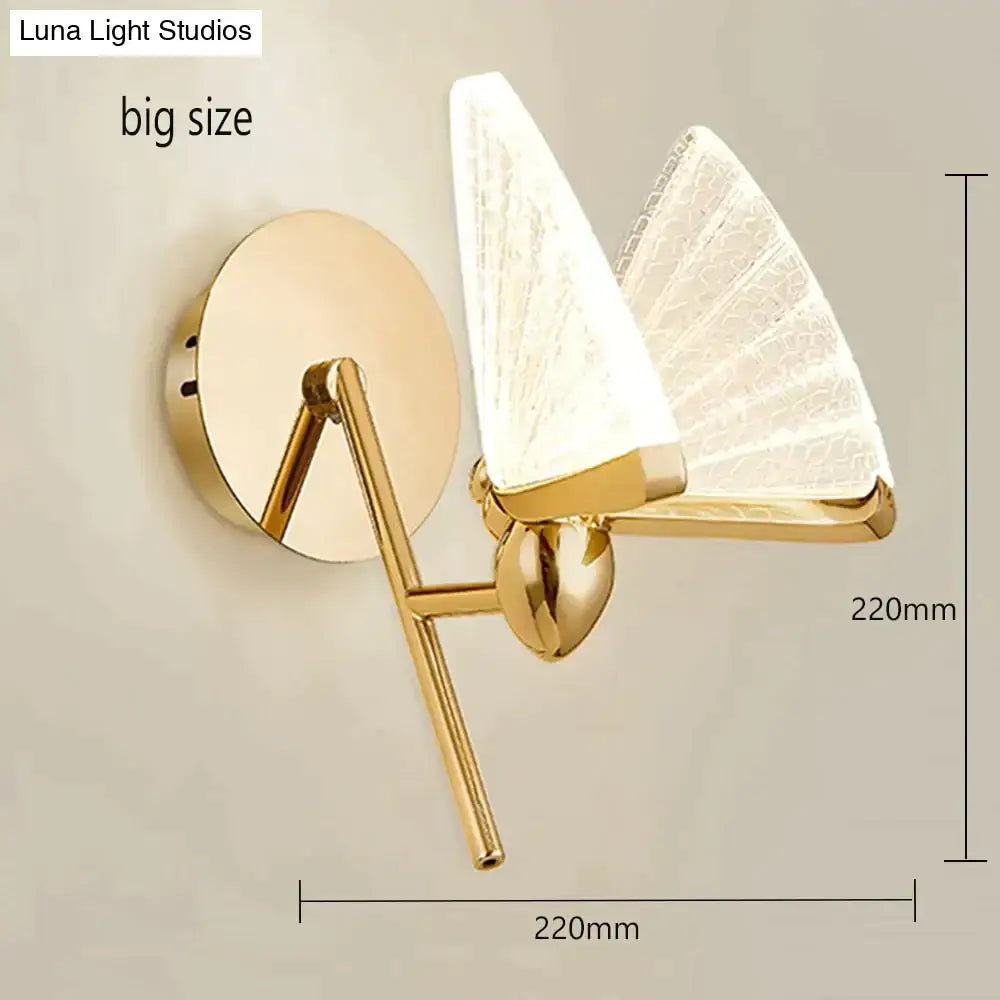 Butterfly Glass Wall Sconce