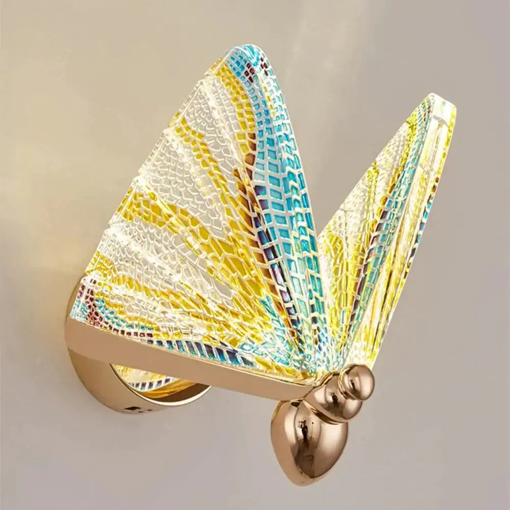 Butterfly Glass Wall Sconce