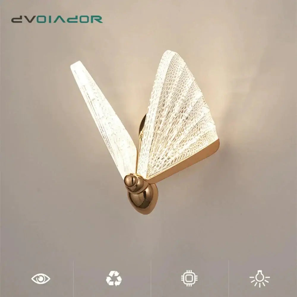 Butterfly Glass Wall Sconce