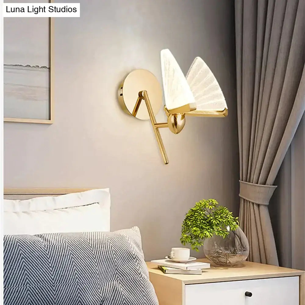 Butterfly Glass Wall Sconce