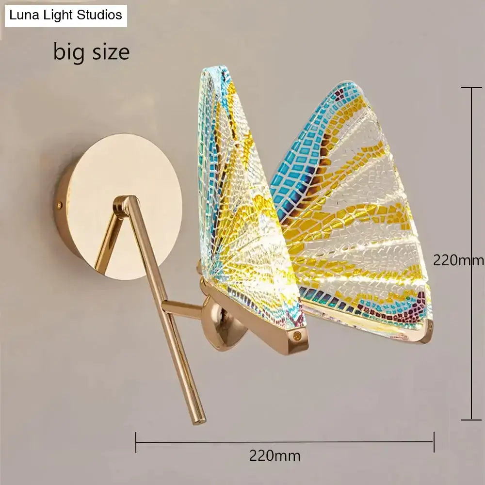 Butterfly Glass Wall Sconce