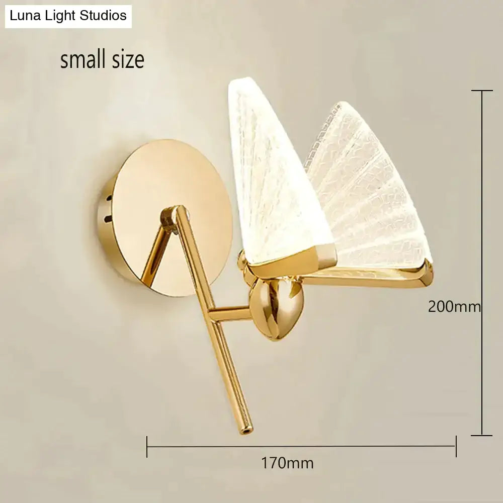 Butterfly Glass Wall Sconce