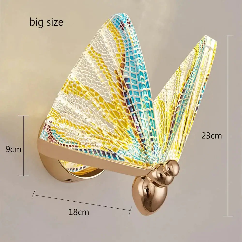 Butterfly Glass Wall Sconce