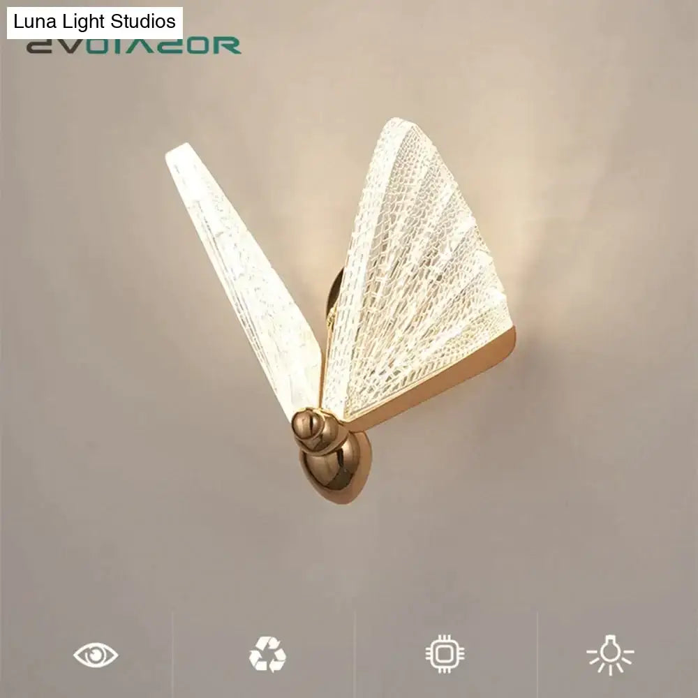 Butterfly Glass Wall Sconce