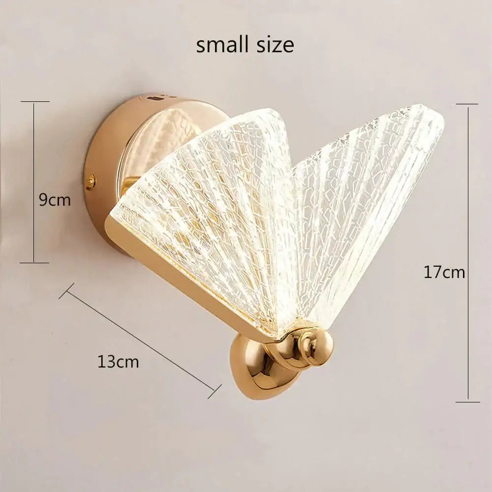 Butterfly Glass Wall Sconce
