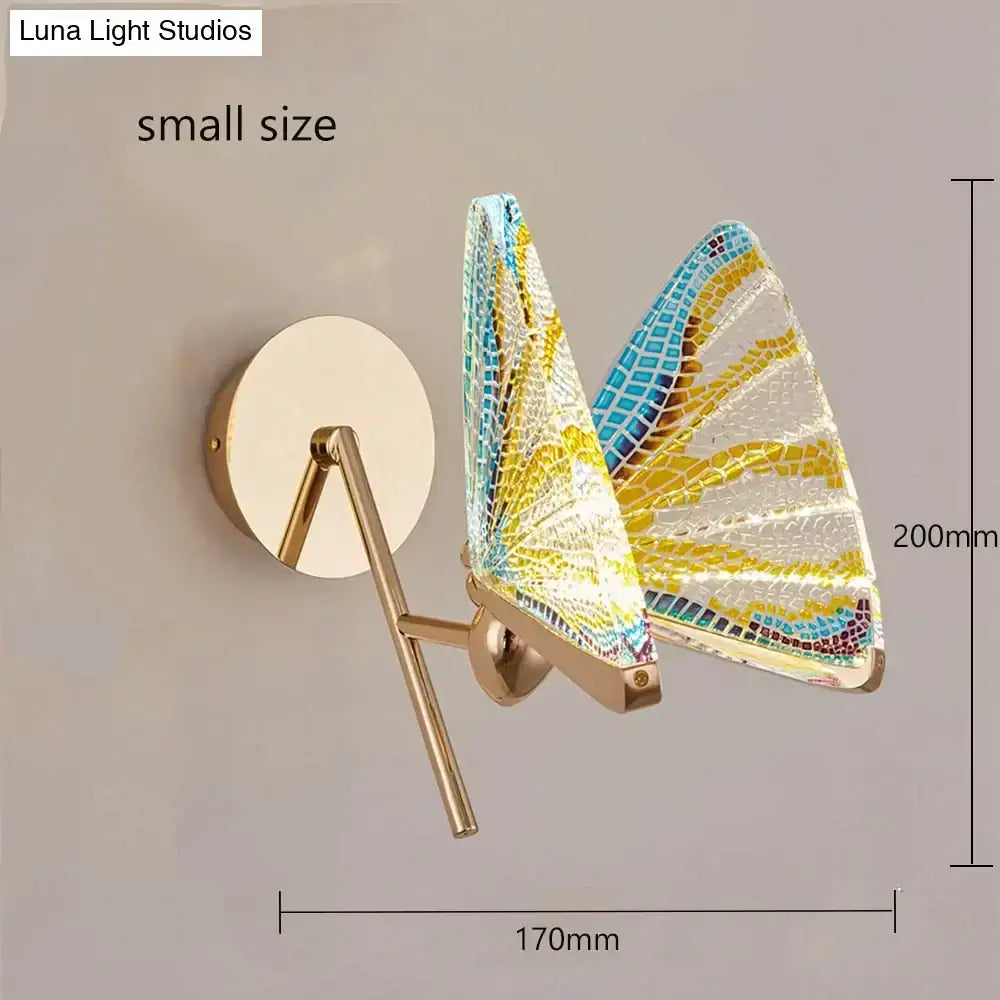Butterfly Glass Wall Sconce