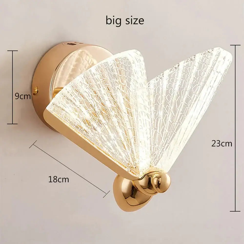 Butterfly Glass Wall Sconce