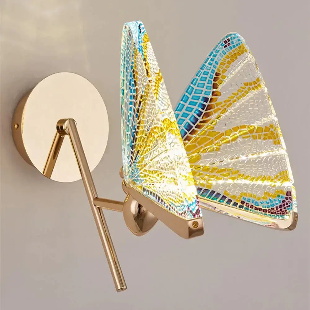 Butterfly Glass Wall Sconce