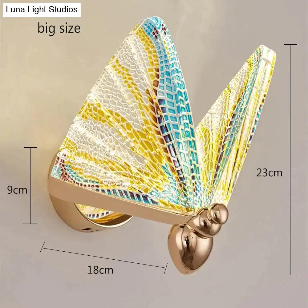 Butterfly Glass Wall Sconce