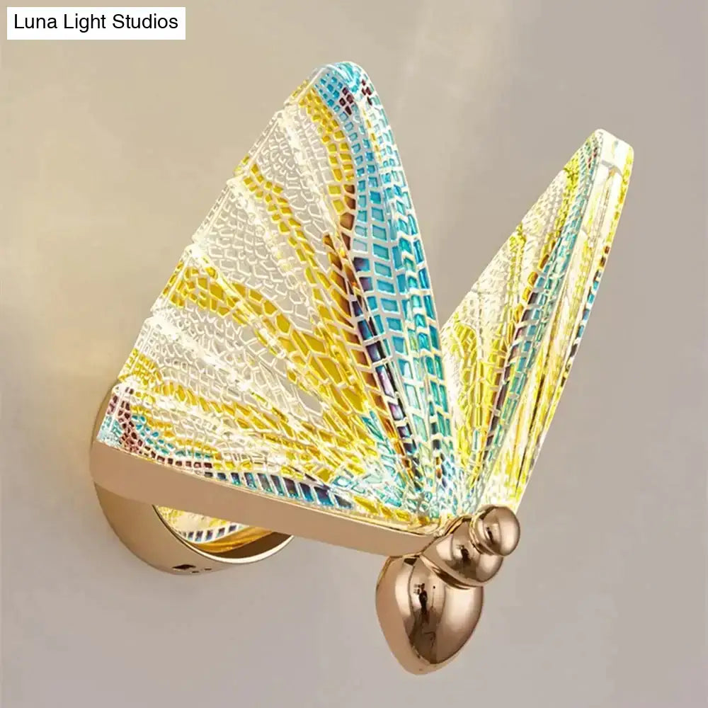 Butterfly Glass Wall Sconce