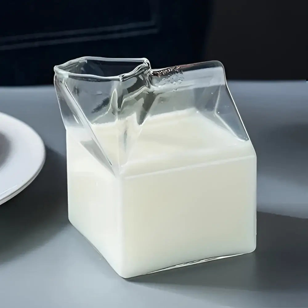 Clear Milk Box Glasses