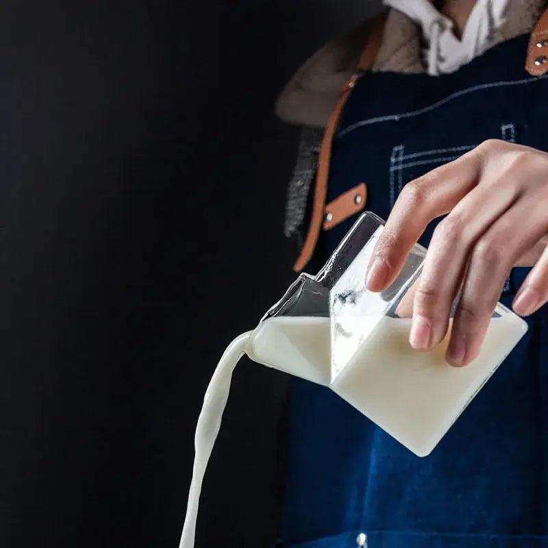 Clear Milk Box Glasses