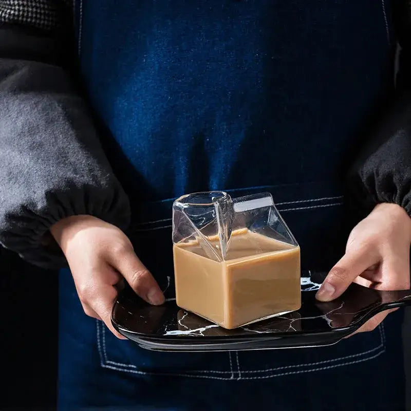 Clear Milk Box Glasses