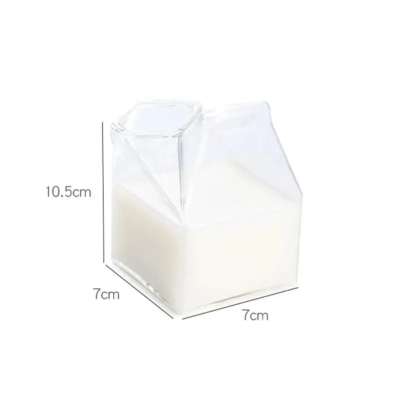 Clear Milk Box Glasses