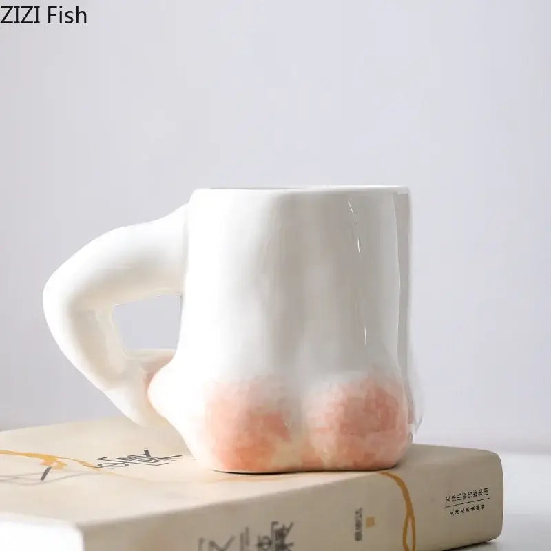 White Ceramic Belly Mug