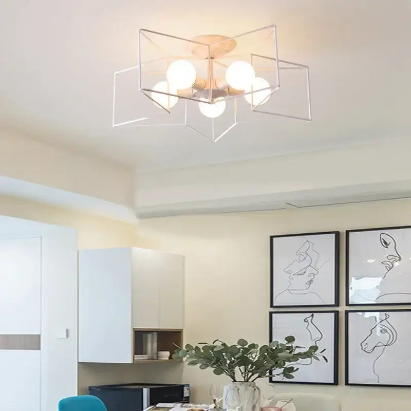 Gold Star LED Chandelier