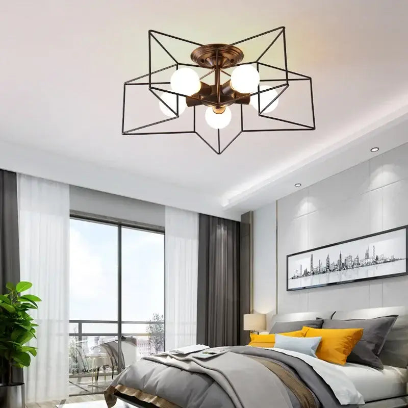 Gold Star LED Chandelier