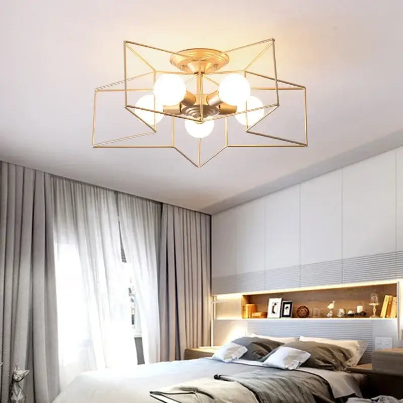 Gold Star LED Chandelier
