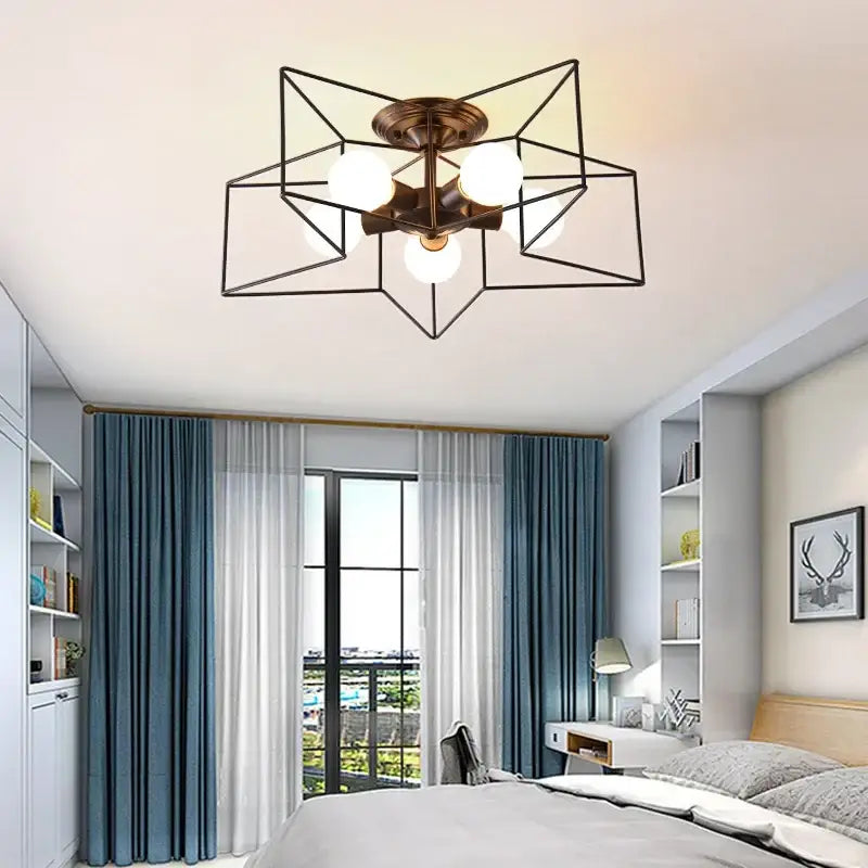 Gold Star LED Chandelier