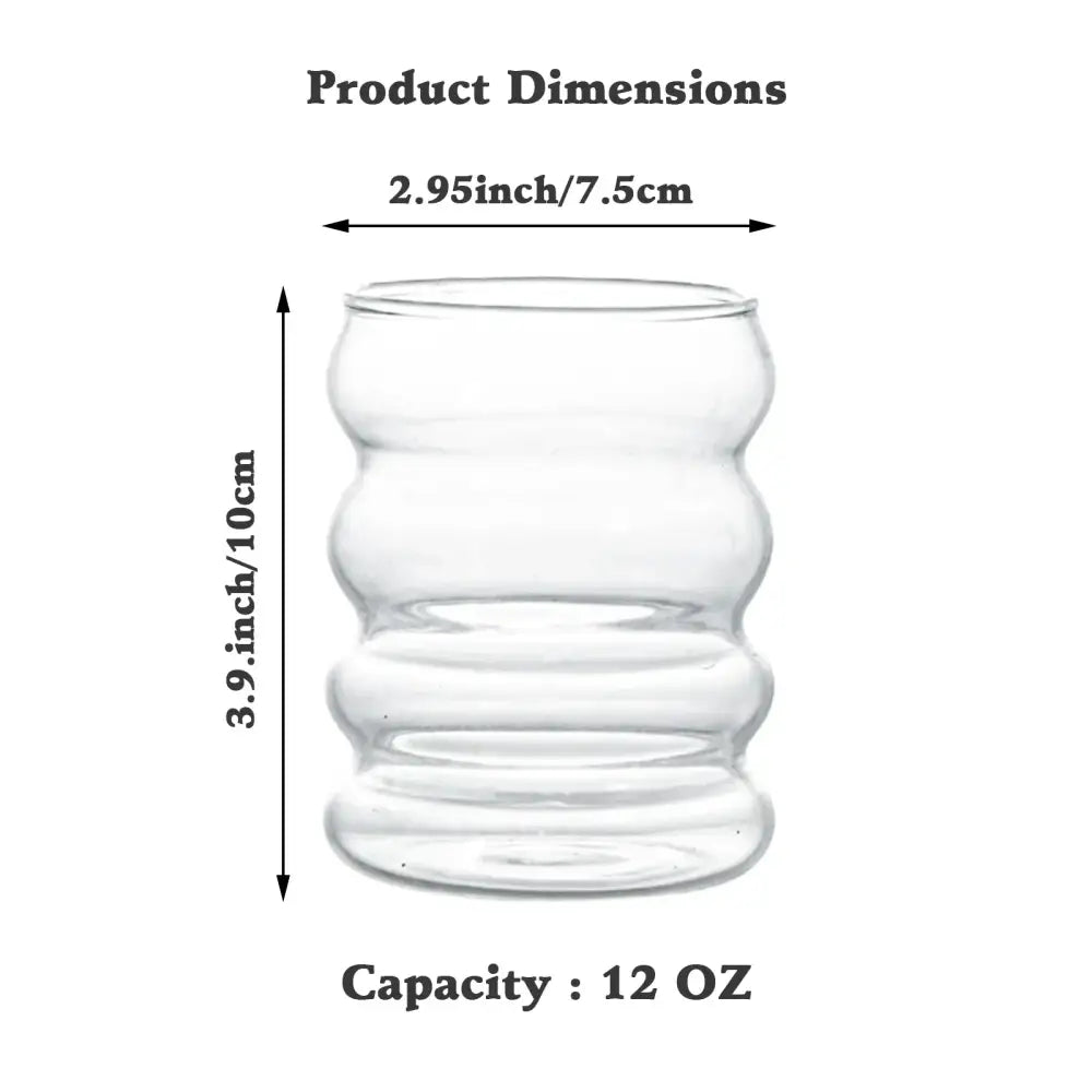 Segmented Glass Tumbler