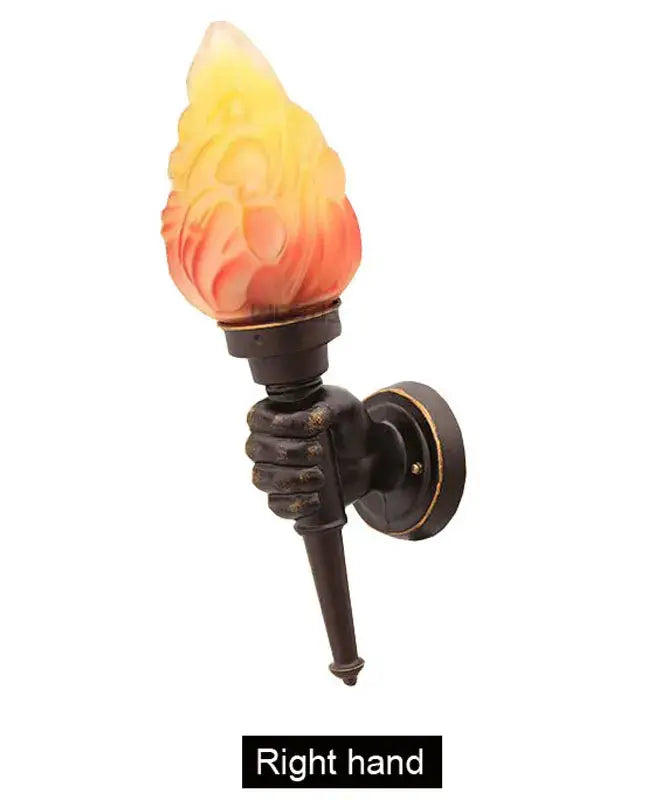Bronze Torch Wall Lamp