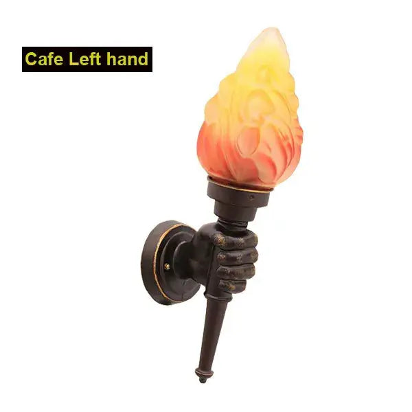 Bronze Torch Wall Lamp