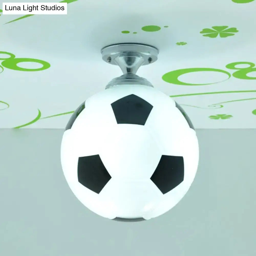 Black White Football Light