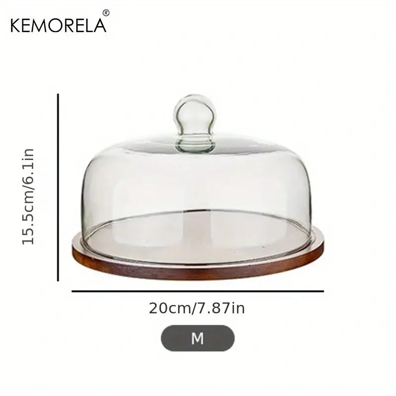 Wooden Glass Cake Box