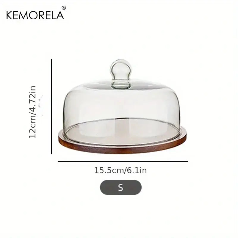 Wooden Glass Cake Box