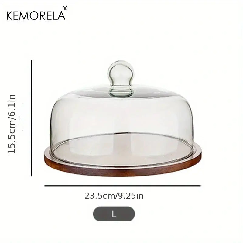 Wooden Glass Cake Box