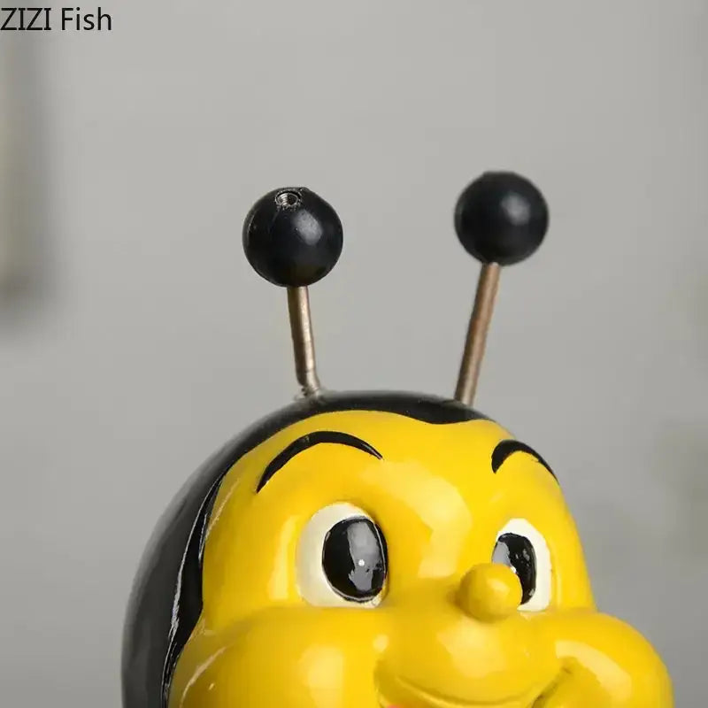 Yellow Black Bee Vase
