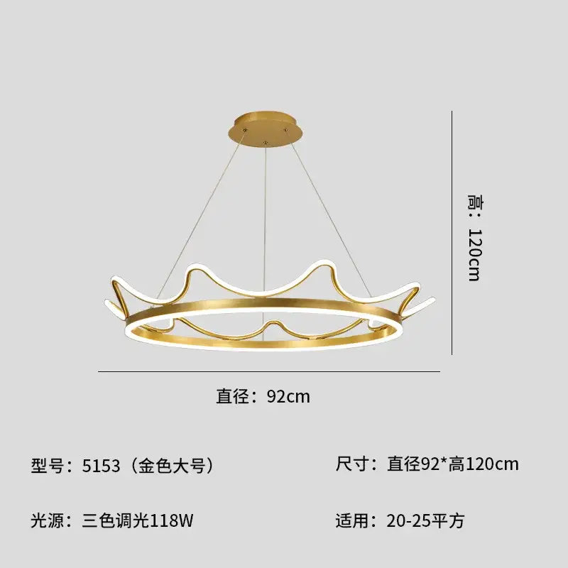 Gold Sphere Chandelier