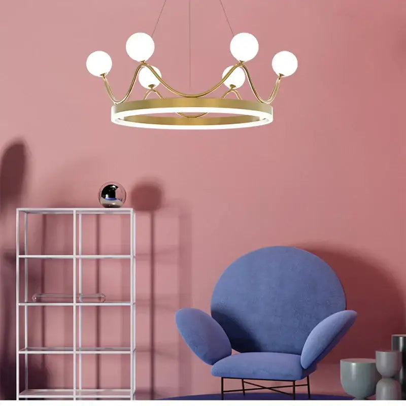 Gold Sphere Chandelier