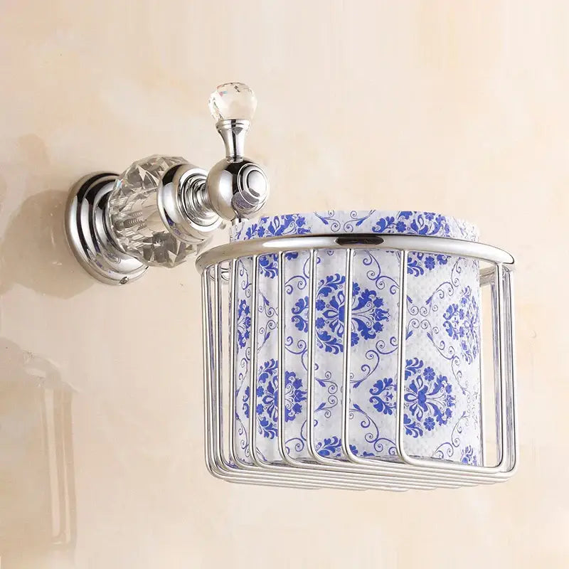 Gold Crystal Paper Holder