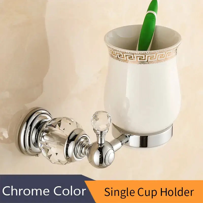 Gold Crystal Paper Holder